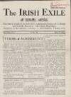 Irish Exile Thursday 01 June 1922 Page 1
