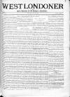 West Londoner Saturday 08 April 1871 Page 1
