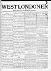 West Londoner Saturday 11 November 1871 Page 1