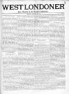 West Londoner Saturday 23 December 1871 Page 1