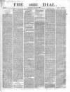 Dial Saturday 30 May 1863 Page 1