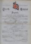 York House Papers Wednesday 16 March 1881 Page 1
