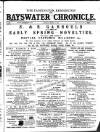 Bayswater Chronicle Saturday 11 March 1893 Page 1