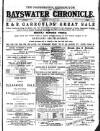Bayswater Chronicle Saturday 01 February 1896 Page 1