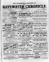 Bayswater Chronicle Saturday 25 January 1913 Page 1