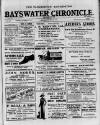 Bayswater Chronicle Saturday 25 October 1913 Page 1