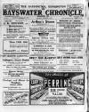 Bayswater Chronicle Saturday 01 November 1919 Page 1