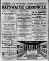 Bayswater Chronicle Saturday 15 October 1921 Page 1