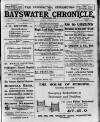 Bayswater Chronicle Saturday 22 October 1921 Page 1