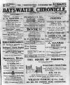 Bayswater Chronicle Saturday 31 March 1923 Page 1