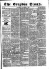 Croydon Times Saturday 17 October 1863 Page 1
