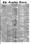 Croydon Times Wednesday 27 September 1865 Page 1