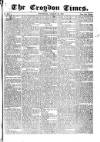 Croydon Times Wednesday 22 August 1866 Page 1