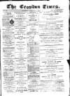 Croydon Times Saturday 06 February 1869 Page 1