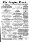 Croydon Times Wednesday 18 August 1880 Page 1