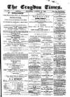 Croydon Times Saturday 21 August 1880 Page 1