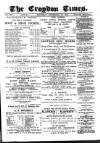 Croydon Times Saturday 27 November 1880 Page 1