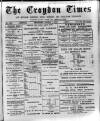 Croydon Times Saturday 06 August 1887 Page 1