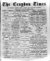 Croydon Times Saturday 08 October 1887 Page 1