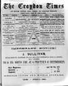 Croydon Times Wednesday 02 November 1887 Page 1