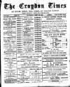 Croydon Times Saturday 30 June 1888 Page 1