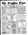 Croydon Times Saturday 14 December 1889 Page 1