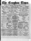 Croydon Times Saturday 19 July 1890 Page 1