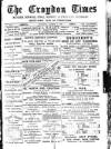 Croydon Times Saturday 14 March 1891 Page 1