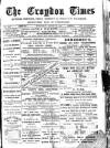 Croydon Times Wednesday 25 March 1891 Page 1