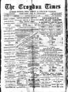 Croydon Times Wednesday 15 July 1891 Page 1