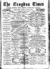 Croydon Times Wednesday 22 July 1891 Page 1