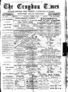 Croydon Times Saturday 01 August 1891 Page 1