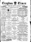 Croydon Times Wednesday 27 January 1892 Page 1