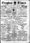 Croydon Times Saturday 03 December 1892 Page 1