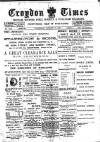 Croydon Times Wednesday 24 January 1894 Page 1