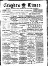 Croydon Times Wednesday 16 January 1895 Page 1