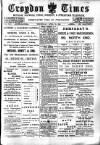 Croydon Times Wednesday 22 April 1896 Page 1