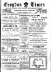Croydon Times Saturday 12 December 1896 Page 1