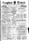Croydon Times Saturday 14 August 1897 Page 1