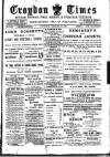 Croydon Times Saturday 29 January 1898 Page 1