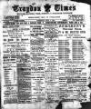 Croydon Times Wednesday 04 April 1900 Page 1