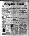 Croydon Times Wednesday 13 September 1905 Page 1