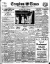 Croydon Times Wednesday 25 March 1931 Page 1