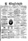 Y Gwyliedydd Wednesday 11 April 1883 Page 1
