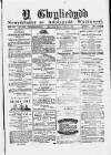 Y Gwyliedydd Wednesday 15 October 1884 Page 1