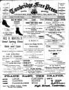 Tonbridge Free Press Friday 20 March 1908 Page 1