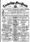 Tonbridge Free Press Friday 19 March 1920 Page 1