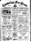Tonbridge Free Press Friday 23 July 1926 Page 1