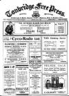 Tonbridge Free Press Friday 08 June 1928 Page 1