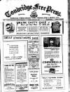 Tonbridge Free Press Friday 18 January 1929 Page 1